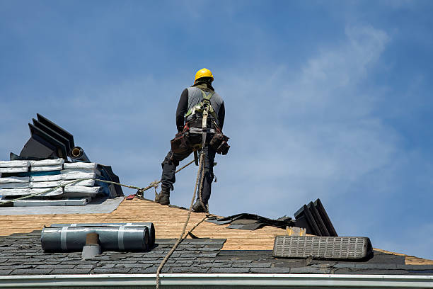 Professional Gutter Installation technician working in Walkertown, NC